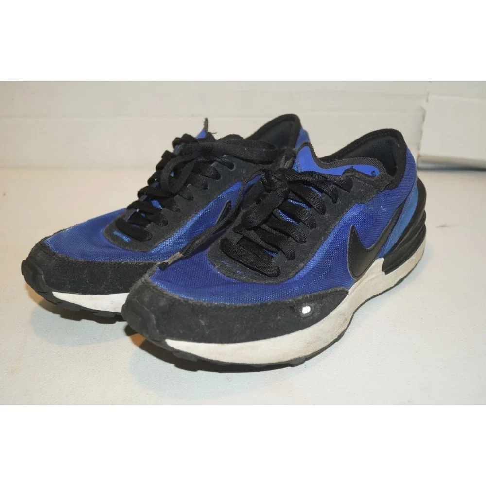 Nike Boys Waffle One DC0481-400 Blue Running Shoes Size 6Y U64